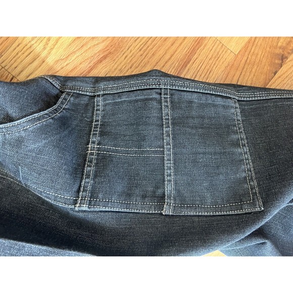 OTB One Tough Brand  Denim Cargo Jeans Skate Mens 34 X 32 Blue Baggy - Picture 5 of 7